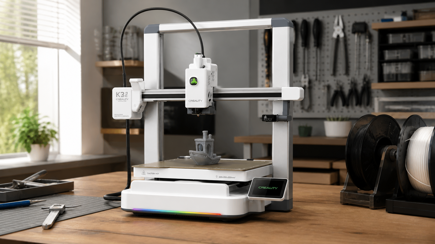 Vier Farben ab Werk statt Filamentwechsel per Hand: Creality K2 SE Combo macht 3D-Druck deutlich zugänglicher